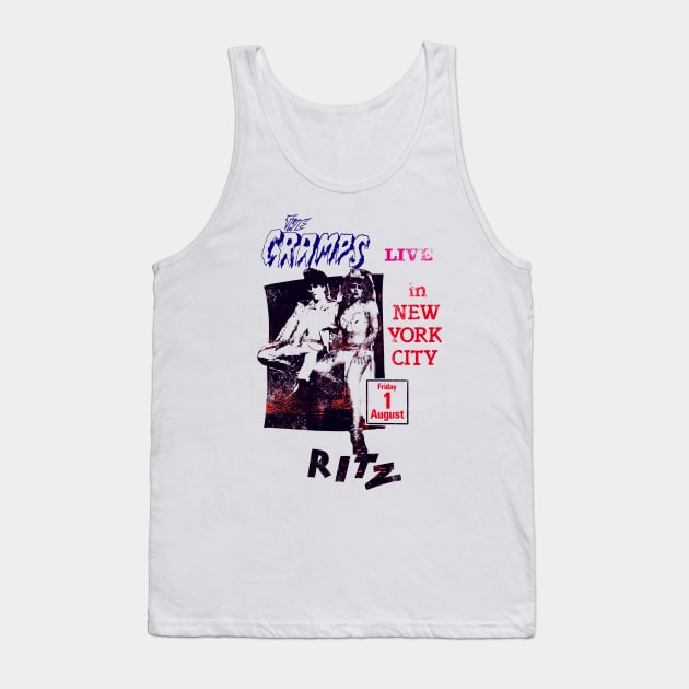 The Cramps Live in New York Tank Top by HAPPY TRIP PRESS